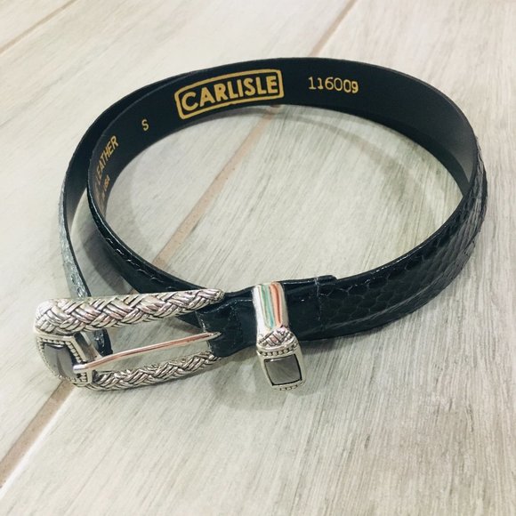 Carlisle | Accessories | Carlisle Black Leather Belt With 